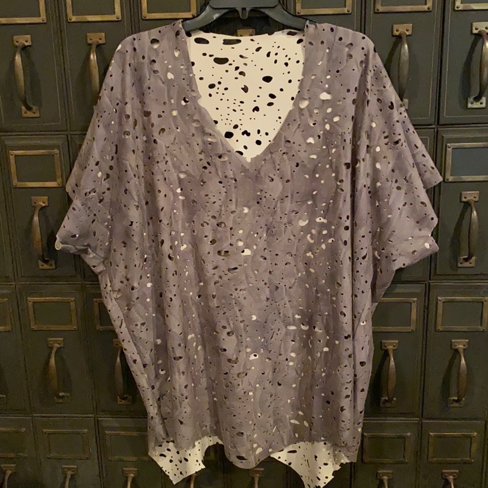 SKIF Vegan Suede edge Pebbles Tunic